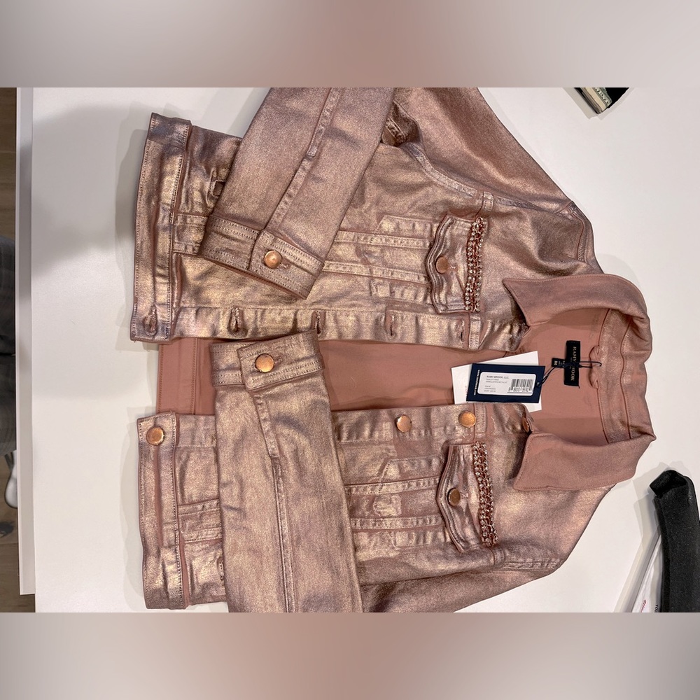 Ramy brook rose gold jacket